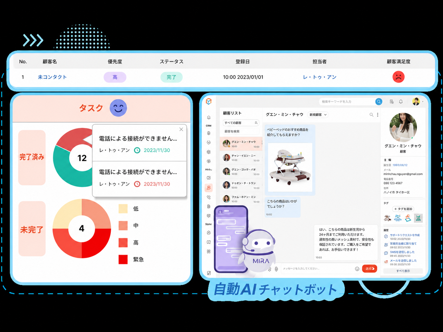 AI カスタマーサポート